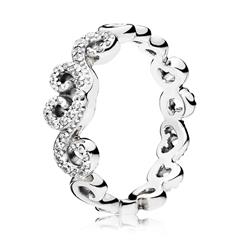 1003831400000 - Ring Heart Swirls 925er Silber Zirkonia