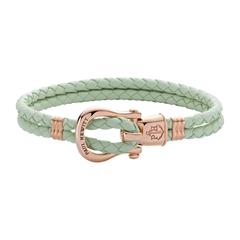 1004293200009 - Phinity Armband für Damen aus Leder mint rosé