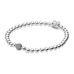 1004337900001 - Damen Armband Beads und Pavé aus Sterlingsilber