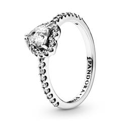 1004397600002 - Herzring für Damen aus Sterlingsilber mit Zirkonia