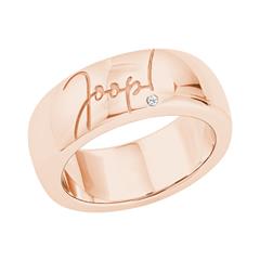 1004530900006 - Rosévergoldeter 925er Silberring für Damen mit Zirkonia