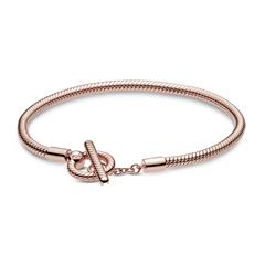 1004704700005 - ROSE Schlangenglieder Armband mit T-Verschluss