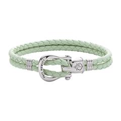 1004759200000 - Zweireihiges Phinity Armband aus Leder mint