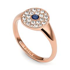 1004787600001 - Vintage Glitz Ring für Damen aus Edelstahl rosé