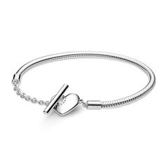 1004789400005 - 925er Silberarmband Moments Herz T-Bar für Damen