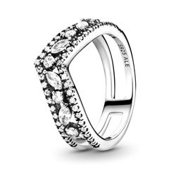 1004789800003 - Wisbone Ring für Damen aus Sterlingsilber mit Zirkonia