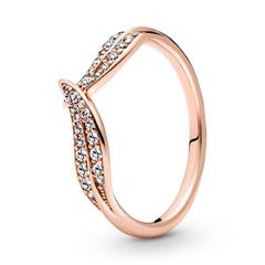 1005014500002 - ROSE Ring Blätter für Damen mit Zirkonia