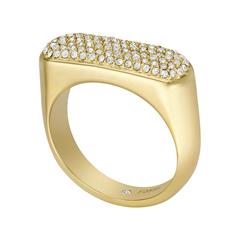 1005654800005 - Damen Siegelring Heritage D-Link aus Edelstahl IP Gold