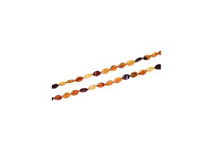 1011083335223 - Collier FIRETTI Schmuck Geschenk Halsschmuck Halskette Farbstein Edelstein Bernstein Halsketten Gr 60 Messing Länge 60 cm bunt (gelbgoldfarben gelb braun braun) Damen Colliers