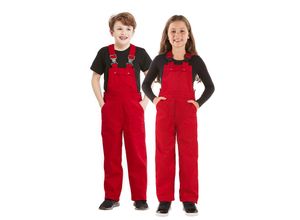 1140197015551 - Latzhose für Kinder rot