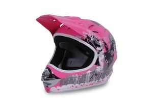 1180876072352 - Crosshelm für Kinder X-treme Kinderhelm Pink Innenpolster Be- und Entlüftungssystem Kinnriemen (XS)