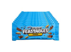 1230000168472 - Mr Beast feastables Almond Tafelschokolade 60 g 10er Pack