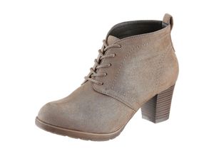 1234200153368 - Große Größen CITY WALK Schnürstiefelette taupe Gr36