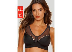 1234567904528 - Große Größen Entlastungs-BH schwarz+braun Gr80E 1234567904528 - Große Größen Entlastungs-BH schwarz+braun Gr80E