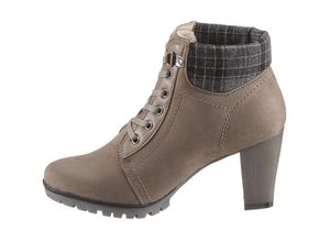 1234570855367 - Große Größen CITY WALK Schnürstiefelette taupe Gr36