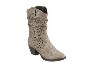 1234577596386 - Große Größen CITY WALK Westernstiefelette taupe Gr38