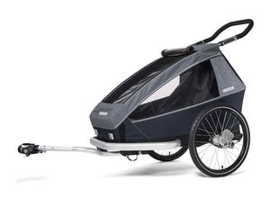 2000000418513 - Croozer Kid Vaaya 1 Kinderfahrradanhänger - graphite blue