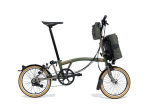 2000001578674 - Brompton x Bear Grylls C Line Explore - 16 Zoll 6N Faltrad - Moss Green Mushroom Grey