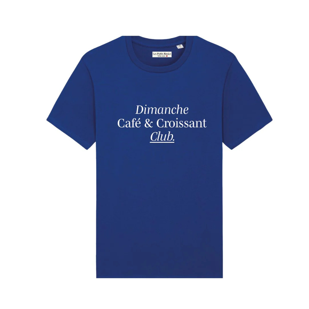 2001875765030 - T-Shirt Sonntag Café & Croissant Club Les Petits Basics 2001875765030 - T-Shirt Sonntag Café & Croissant Club Les Petits Basics