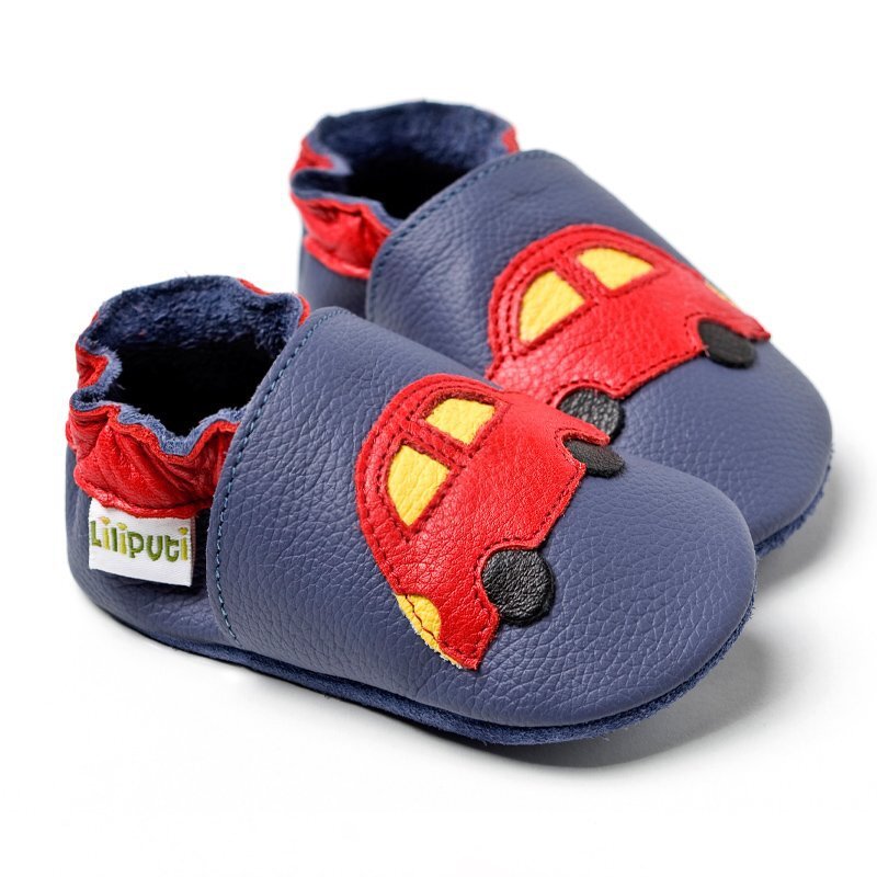 2006001010626 - Weiche Babyschuhe für Jungen Blue Cars V8