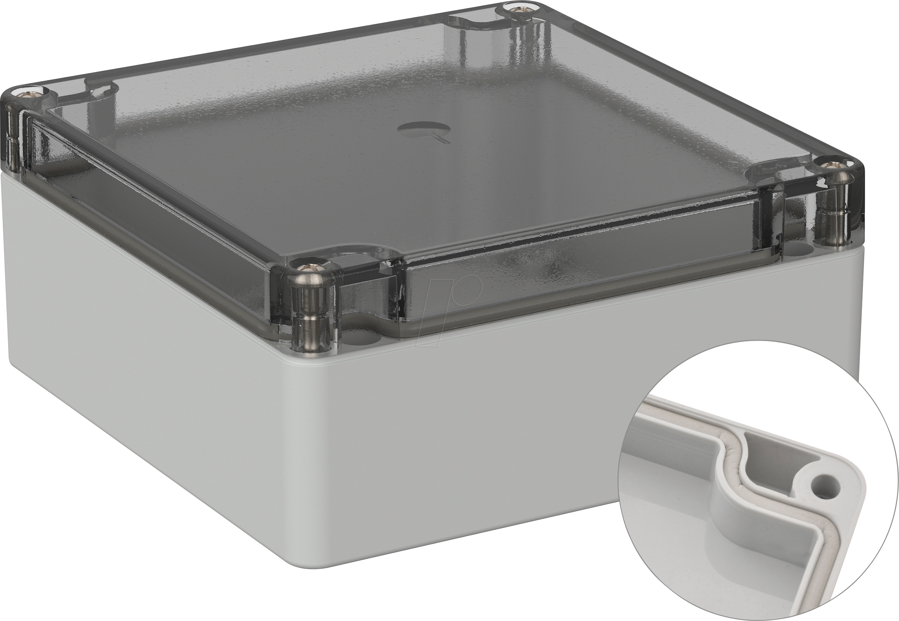2050000001444 - 5U210710 - Industriegehäuse 122 x 120 x 55 mm IP66 lichtgrau