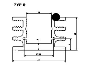 2050000073304 - 10022575 sk 76 50 sa Kühlkörper 42 k w (l x b x h) 50 x 32 x 20 mm TO-220 TO-12 - Fischer Elektronik