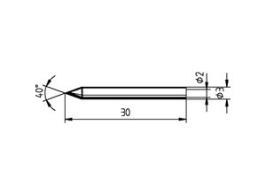 2050000317552 - 012 bd Lötspitze Bleistiftform Spitzen-Größe 03 mm Inhalt 1 St - Ersa