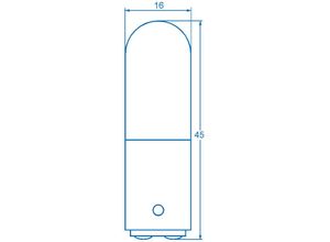 2050000449307 - 00100029 Kleinröhrenlampe 220 v 260 v 6 w 10 w BA15d Klar 1 St - Barthelme