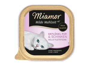 2050000522550 - Milde Mahlzeit Geflügel pur & Schinken 32x100 g