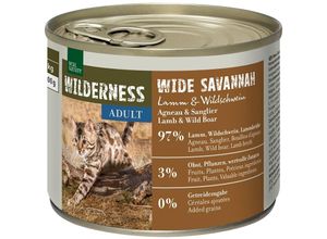 2050000586606 - REAL NATURE WILDERNESS Adult Wide Savannah Lamm & Wildschwein 12x200 g