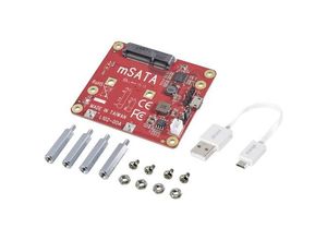 2050003934589 - USB mSATA-Converter + Cable Board Passend für (Entwicklungskits) Raspberry Pi