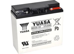 2050004548648 - REC22-12 YUAREC2212 Bleiakku 12 V 22 Ah Blei-Vlies (AGM) (B x H x T) 181 x 167 x 76 mm M5-Schraubanschluss Geringe Selbstentladung Wartungsarm