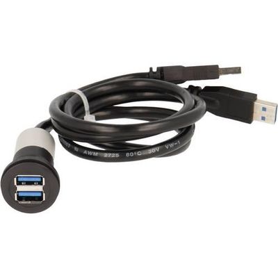 2050005525587 - 2 x USB 30 Buchse A - 2 x USB 30 Stecker A Elektrokontakt RRJ_2USB3_SW_150 Inhalt 1 St