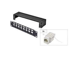 2050005851198 - KS10 8 Port Netzwerk-Patchbox CAT 6a 1 HE