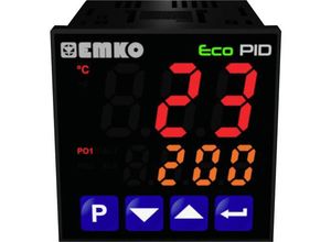 2050006623527 - ecoPID452RS485 Temperaturregler Pt100 J K R S T L -199 bis +999 °C Relais 5 A SSR (L x B x H) 90 x 48 x 48 mm