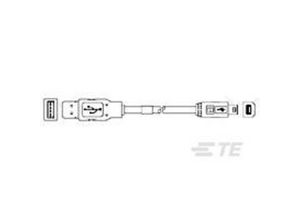 2050006992869 - USB-Kabel USB-A Stecker USB-B Buchse 180 m 1487596-3