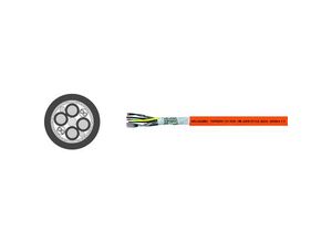 2050007259244 - Helukabel TOPSERV® 121 Servoleitung 4 G 3500 mm² + 4 x 150 mm² Orange 75980 100 m