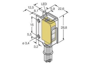 2050008979653 - Reflexions-Lichttaster Q12RB6FF15CR 3076481 dunkelschaltend 1 St