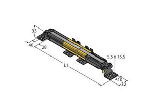 2050008990313 - Schutzfeldhöhe 1250 mm TURCK SLPE25-1250 SLPE25-1250 Personens chutz Lichtvorhang