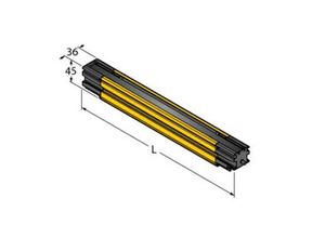 2050009001810 - Schutzfeldhöhe 630 mm SLLR23-630-S Sicherheitstechnik Sicherheitslichtvorhang 3808978