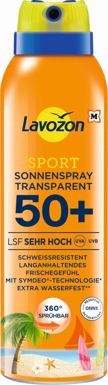 2200291157478 - Lavozon Sport Transparent LSF 50+ Sehr Hoch Sonnenspray 200 ml