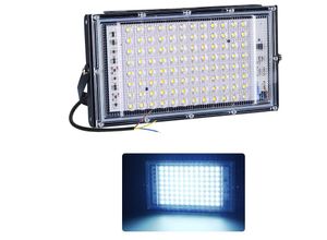 2341235219859 - 100 W Outdoor-LED-Flutlicht 4500 lm Outdoor-LED-Flutlicht IP66 wasserdicht Weiß 6000 K ultradünnes Licht idealer Flutlicht-Außenbereich für