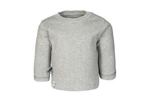 2343556103565 - OrganicEra - Langarm-Shirt KIRAZ UNI in grau melange Gr62 68