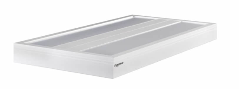 2500000059872 - Giesemann SPHERA Abdeckung LED HO-dimmbar - Tropic - silber 52 W - 100 x 60 cm