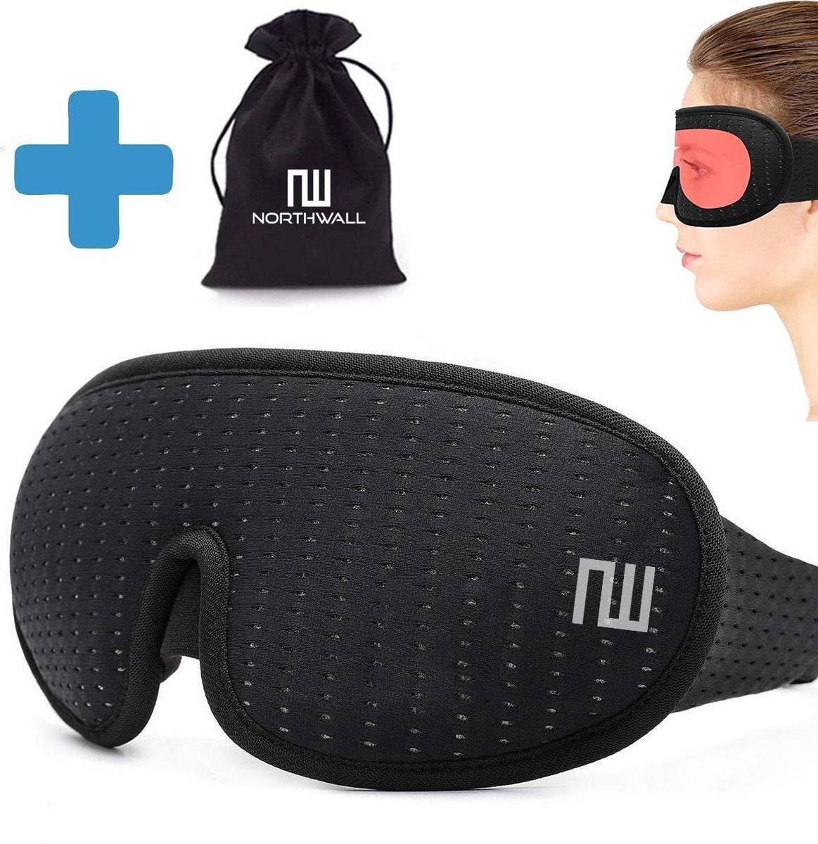 2950008554723 - Schlafmaske 100% Blackout mit Aufbewahrungstasche