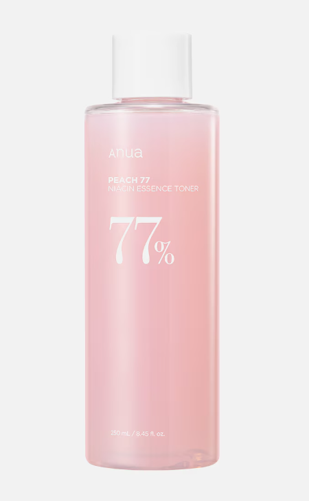 2950052605587 - The Peach 77% Niacin Essence Toner - 250 ml - Aufhellendes feuchtigkeitsspendendes Gesichtswasser mit Pfirsichextrakt und Ceramiden