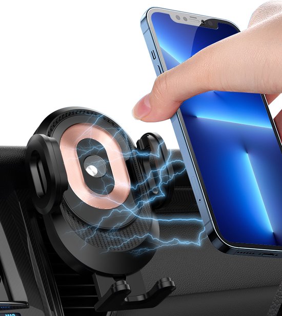 2950054432310 - Telefonhalter Auto-Klemme Telefonhalter GSM Halter für Lüftung mit Wireless Charger 15W 2950054432310 - Telefonhalter Auto-Klemme Telefonhalter GSM Halter für Lüftung mit Wireless Charger 15W
