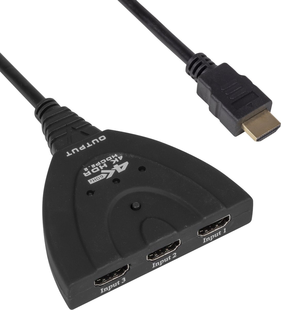 2950063189892 - HDMI-Umschalter - 3 Eingänge 4K 60Hz-Unterstützung - 60 cm - Schwarz