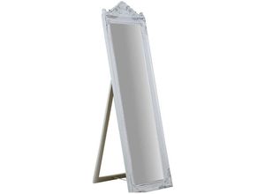 3000002821006 - BODENSPIEGEL L40xPR3xH140 CM ANTICATED WHITE FINISH