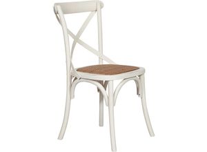 3000005128126 - Vintage Thonet Stuhl 88x48x52 cm Rustikale Stühle Küchen- und Esszimmerstühle Moderner Stuhl Holzstuhl für Esstisch Restaurant - antikes weiß